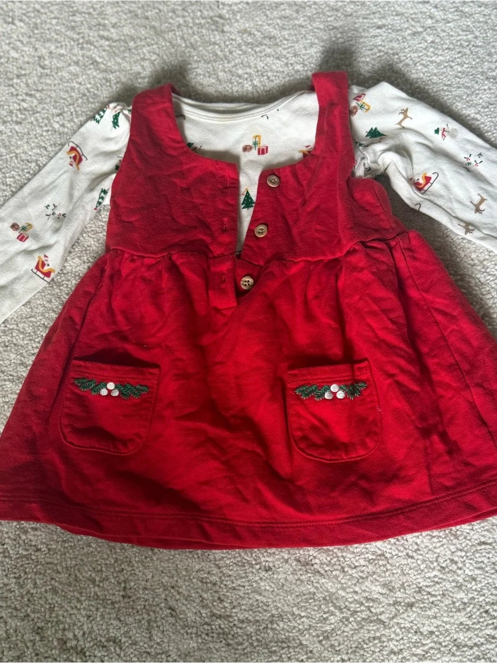 Two Holiday Dresses 12-18M